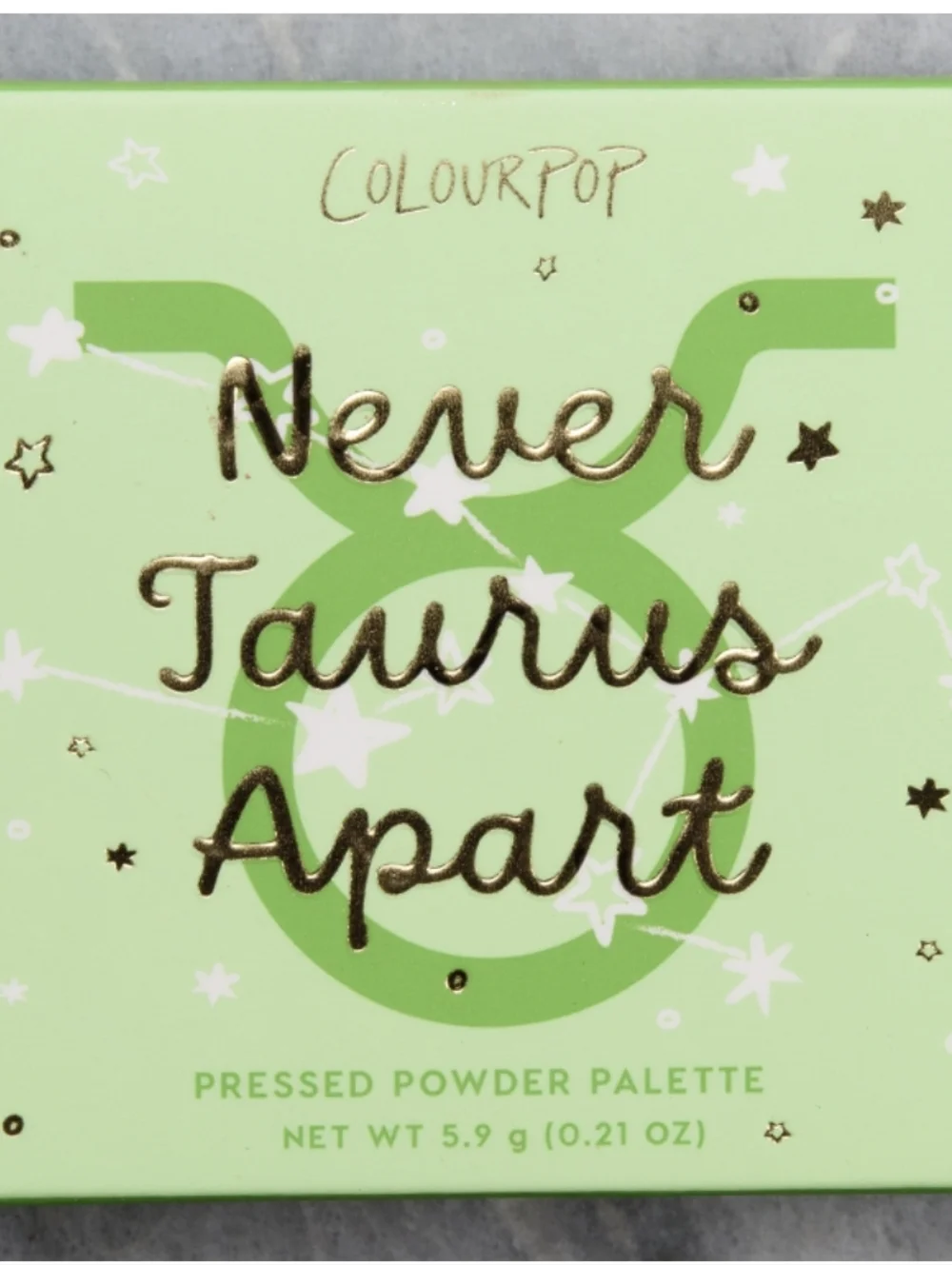 ColourPop Pressed Powder Quad Eyeshadow Palette: Never Taurus Apart, .21oz, NIB
